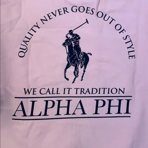 Ralph Lauren inspired alpha phi sweatshirt